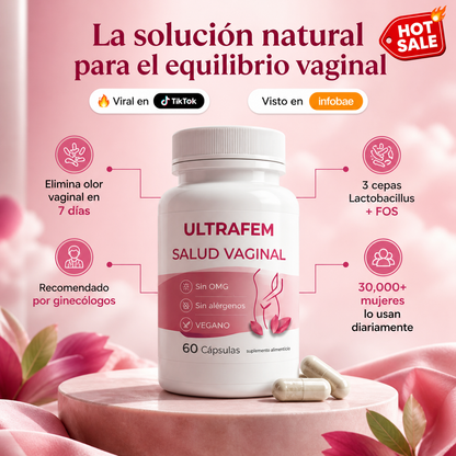 Ultrafem® | Cápsulas Vaginales - Equilibrio y frescura íntima